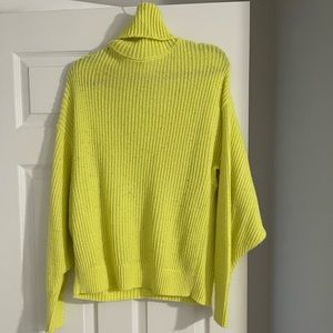 Bright yellow sweater